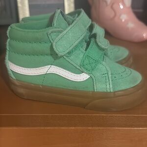 Vans Kids Green High-Top Sneakers